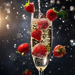 Bubbles and Strawberry